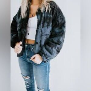 Vintage Havana Quilted Tie Dye Jacket